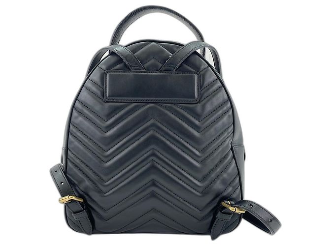 Zaino Gucci GG Marmont Black Nero - vista 2