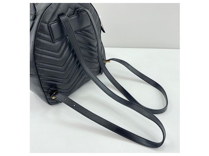 Zaino Gucci GG Marmont Black Nero - vista 8