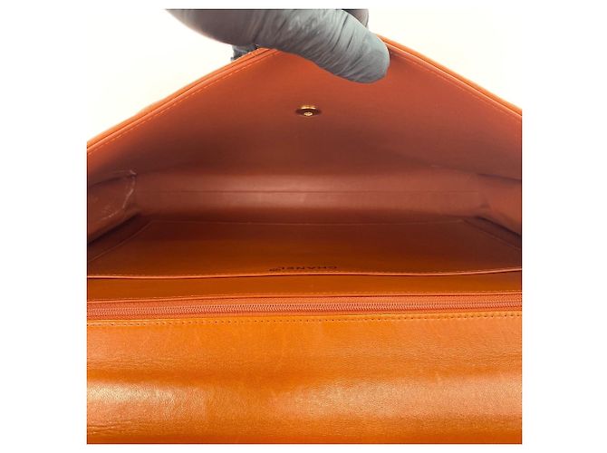 Borsa Chanel Matelassé in Arancione - vista 11
