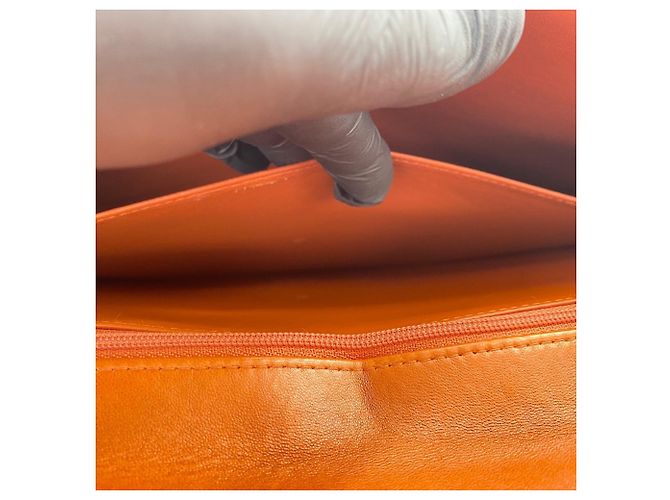 Borsa Chanel Matelassé in Arancione - vista 12
