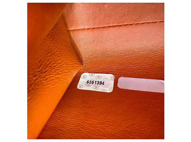 Borsa Chanel Matelassé in Arancione - vista 15