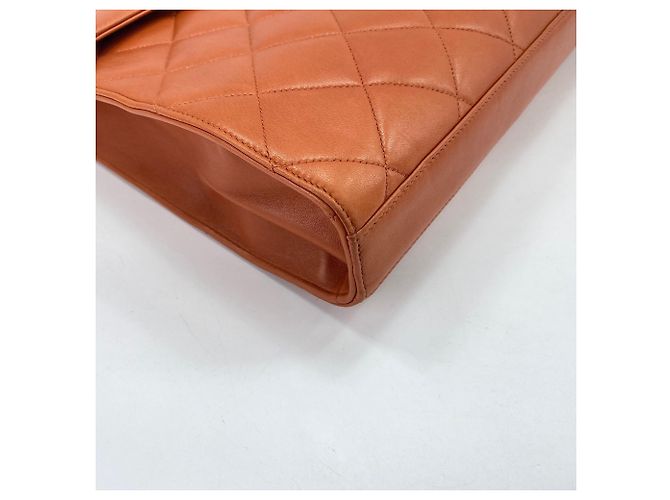 Borsa Chanel Matelassé in Arancione - vista 8