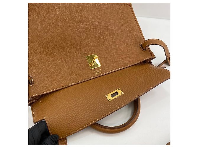 Hermès Borsa HERMES Kelly 35 in Beige - vista 13
