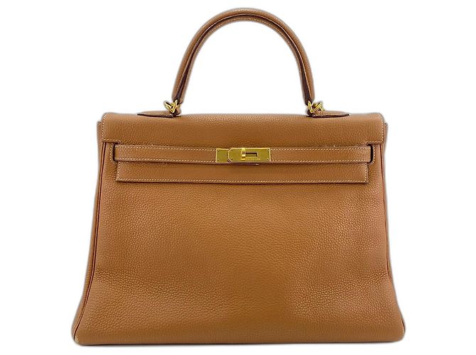 Hermès Borsa HERMES Kelly 35 in Beige - vista 2