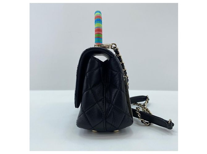 Borsa Chanel Mini Matelassé Nero - vista 3