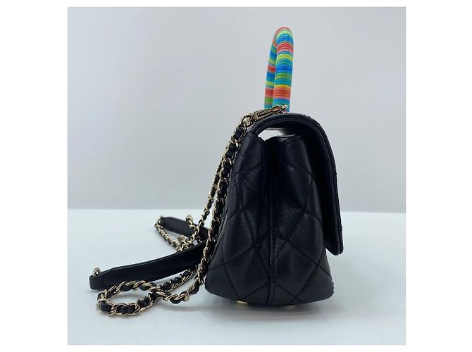 Borsa Chanel Mini Matelassé Nero - vista 4