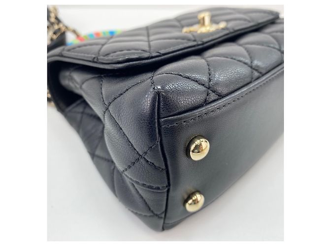 Borsa Chanel Mini Matelassé Nero - vista 6