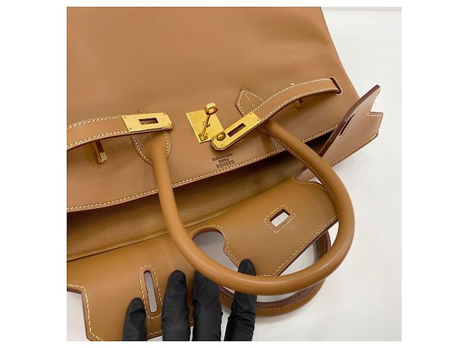 Hermès Borsa a mano Hermes Birkin 35 Marrone - vista 13