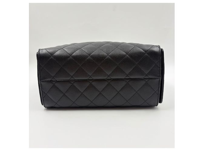 Borsa a mano piccola CHANEL Matelassé in nero - vista 7