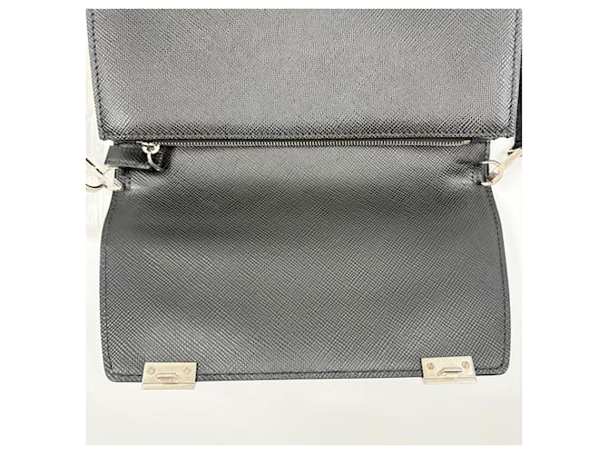 Borsa a tracolla Prada nera Nero - vista 12