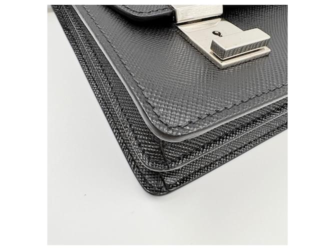 Borsa a tracolla Prada nera Nero - vista 8