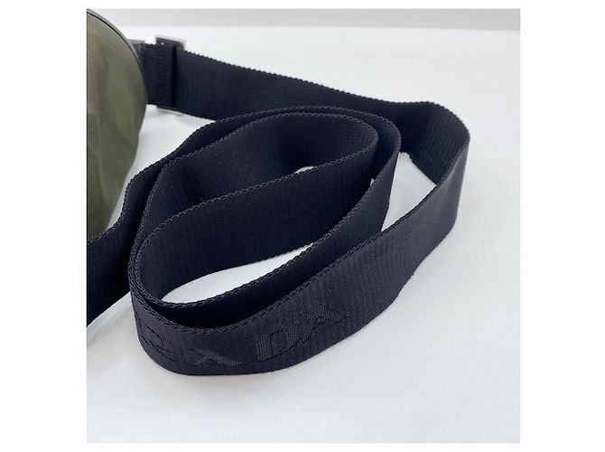 Borsa a tracolla Prada Saffiano in Khaki Cachi - vista 9