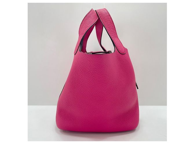 Hermès Borsa HERMES Picotin Lock PM in rosa - vista 3