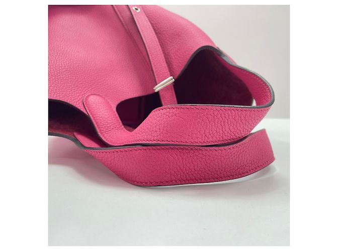 Hermès Borsa HERMES Picotin Lock PM in rosa - vista 7
