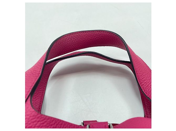 Hermès Borsa HERMES Picotin Lock PM in rosa - vista 8