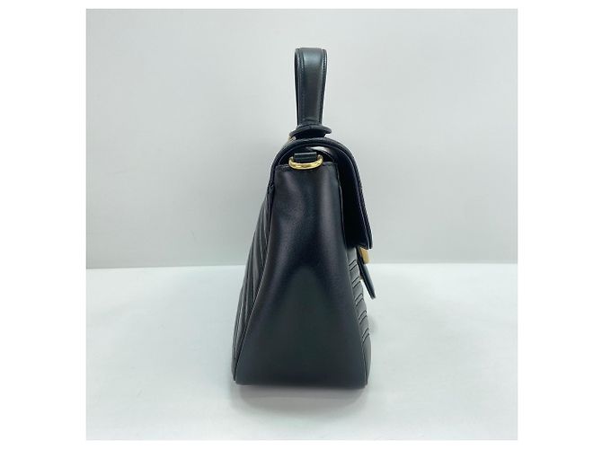Borsa a mano e a tracolla GUCCI GG Marmont Nero - vista 4