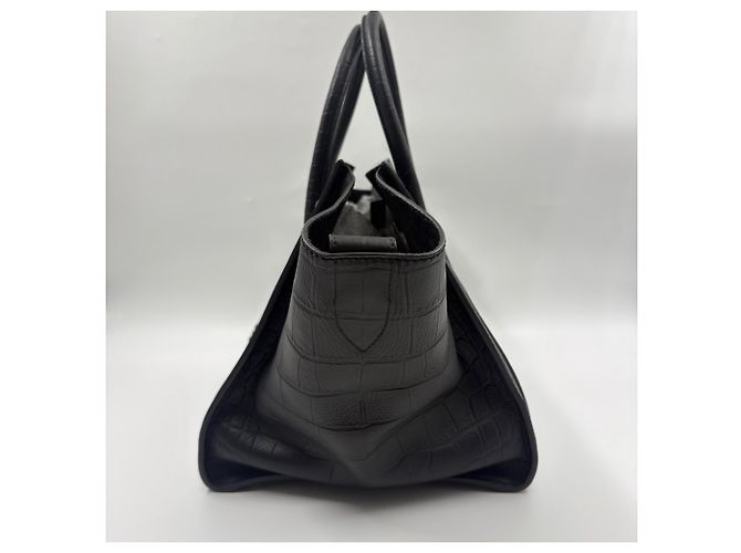 Céline Borsa a mano Celine Luggage Micro - Black Nero - vista 5