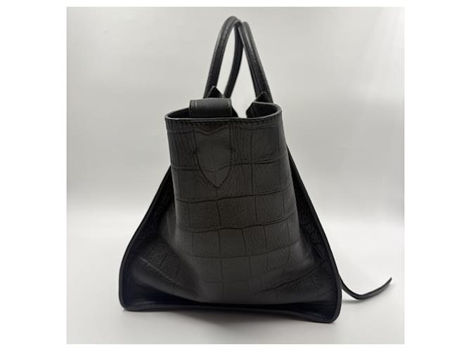 Céline Borsa a mano Celine Luggage Micro - Black Nero - vista 6
