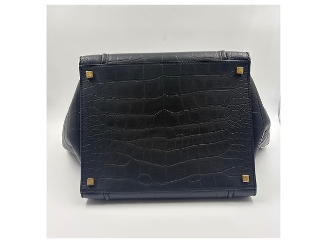 Céline Borsa a mano Celine Luggage Micro - Black Nero - vista 7