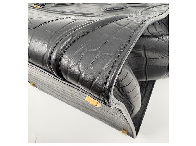 Céline Borsa a mano Celine Luggage Micro - Black Nero - vista 9