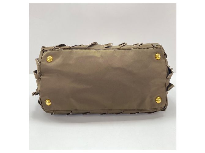 Borsa con volant PRADA in Brown Marrone - vista 6