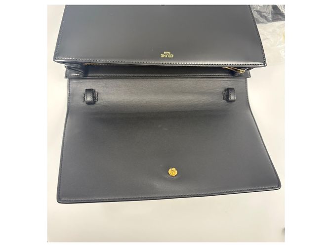 Céline Borsa a pochette CELINE Triomphe in nero - vista 11