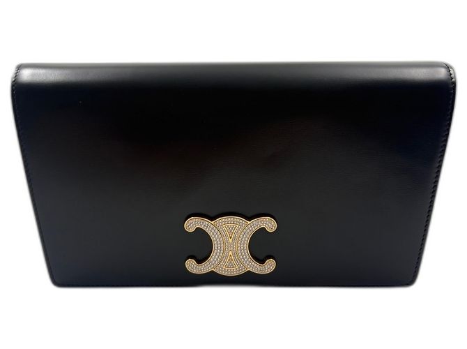 Céline Borsa a pochette CELINE Triomphe in nero - vista 2