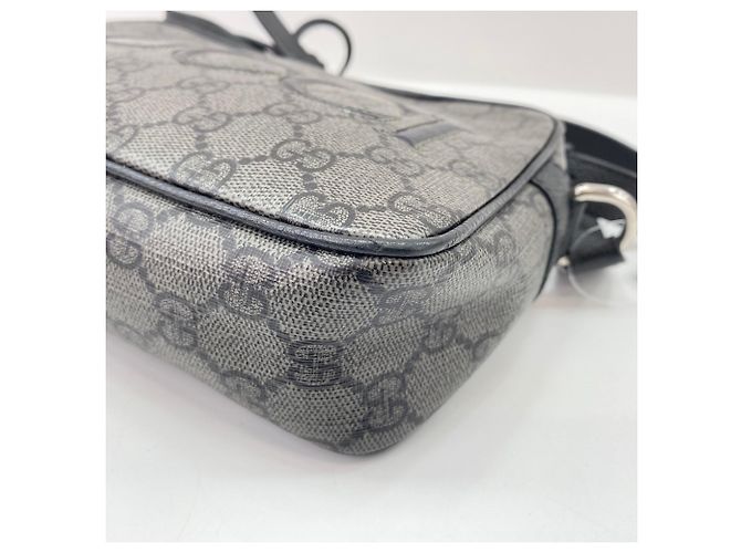 Borsa a tracolla Gucci GG Supreme in grigio Marrone - vista 7