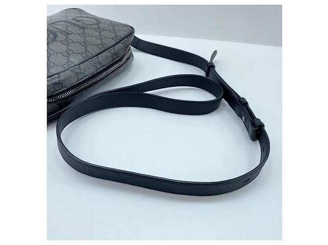 Borsa a tracolla Gucci GG Supreme in grigio Marrone - vista 8