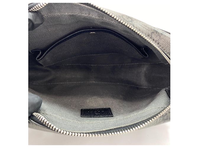Borsa a tracolla Gucci GG Supreme in grigio Marrone - vista 9
