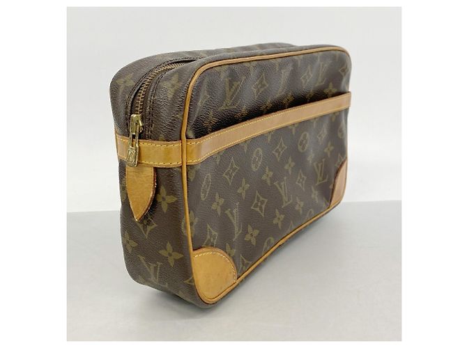 Borsa a Clutch Louis Vuitton Monogram Compiegne 28 Marrone - vista 2