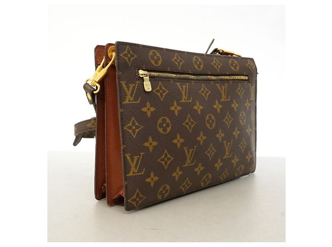 Borsa a tracolla Louis Vuitton Monogram Engien M51205 Marrone - vista 2