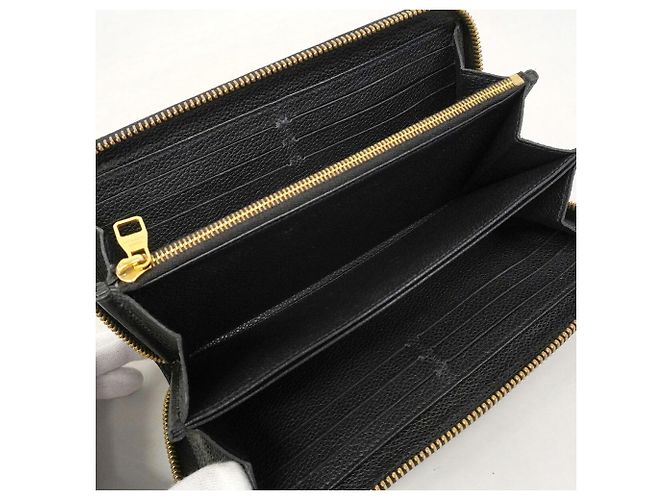 Louis Vuitton Monogram Empreinte Zippy Wallet Schwarz - Ansicht 3