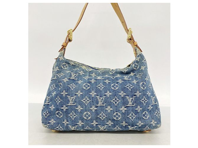 Borsa a tracolla Louis Vuitton Monogram Denim Baggy PM Blu - vista 12