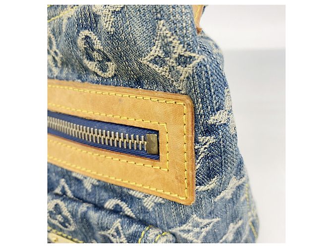 Borsa a tracolla Louis Vuitton Monogram Denim Baggy PM Blu - vista 7