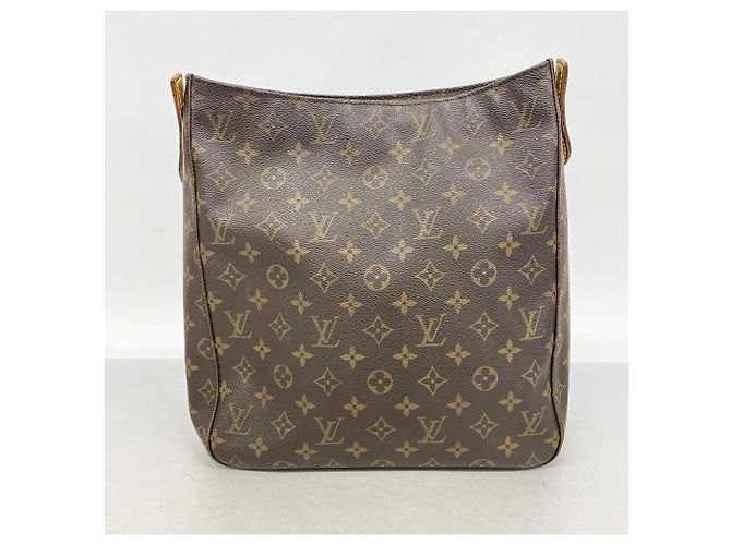 Borsa a tracolla Louis Vuitton Monogram Looping GM Marrone - vista 12