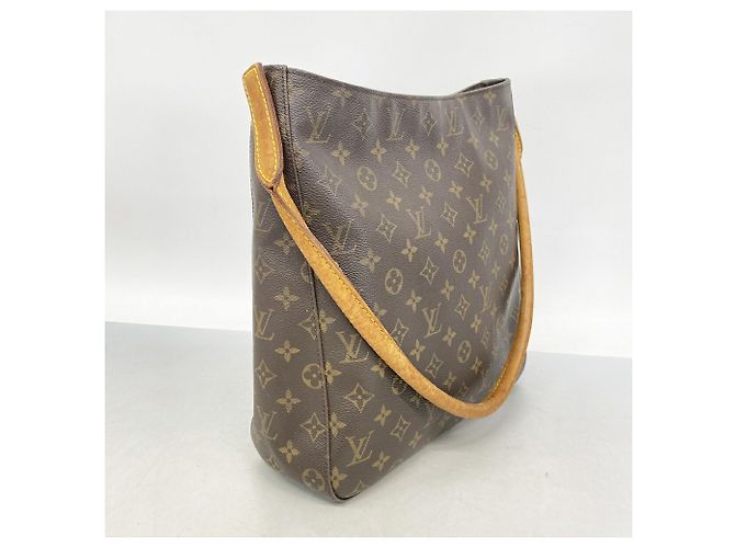 Borsa a tracolla Louis Vuitton Monogram Looping GM Marrone - vista 2