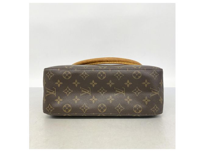 Borsa a tracolla Louis Vuitton Monogram Looping GM Marrone - vista 3