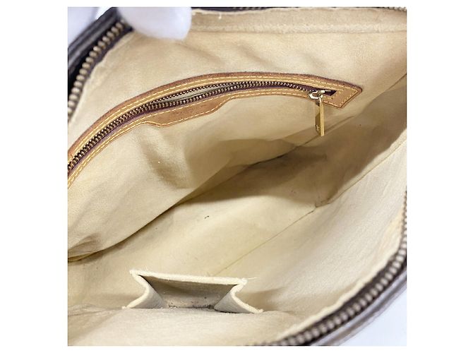 Borsa a tracolla Louis Vuitton Monogram Looping GM Marrone - vista 4