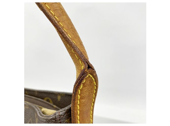 Borsa a tracolla Louis Vuitton Monogram Looping GM Marrone - vista 7