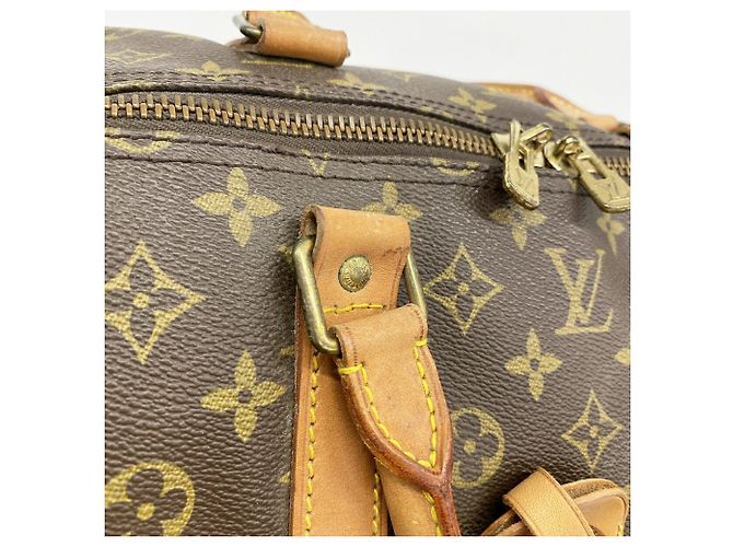 Louis Vuitton Boston Monogram Keepall Bandoulière 60 Marrone - vista 12