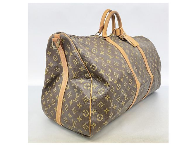 Louis Vuitton Boston Monogram Keepall Bandoulière 60 Marrone - vista 2