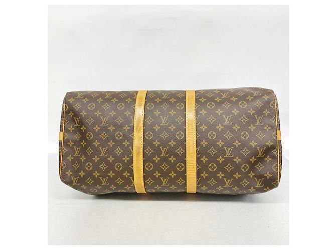 Louis Vuitton Monogram Keepall Bandoulière 55 Marrone - vista 3