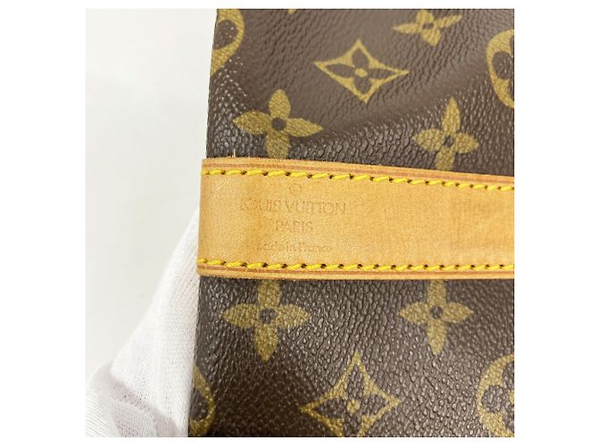 Louis Vuitton Monogram Keepall Bandoulière 55 Marrone - vista 5