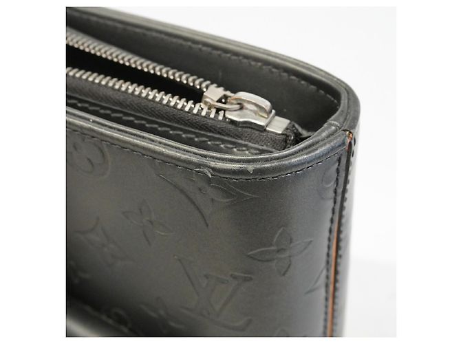 Borsa Tote Louis Vuitton Monogram Mat Wilwood Nero - vista 7