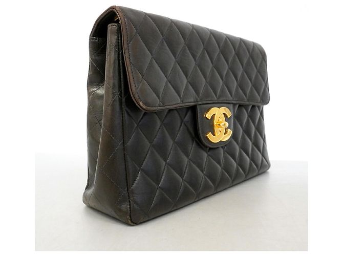 Borsa a tracolla Chanel Large Matelassé Nero - vista 2