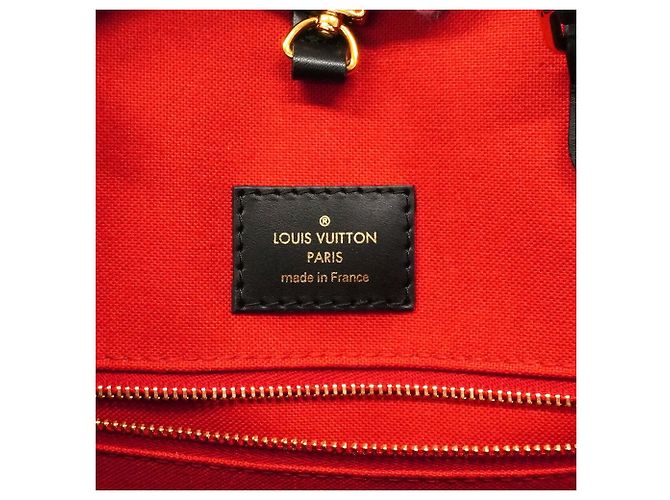 Borsa Tote Louis Vuitton Monogram Giant Reverse OnTheGo MM Marrone - vista 5