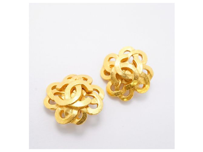 Orecchini a clip Chanel placcati in oro D'oro - vista 2