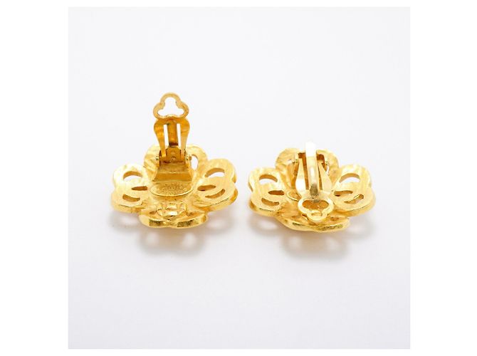 Orecchini a clip Chanel placcati in oro D'oro - vista 3