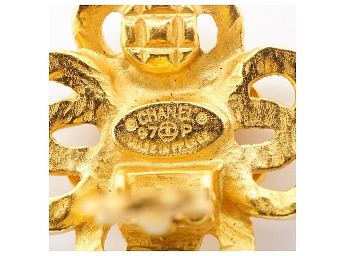 Orecchini a clip Chanel placcati in oro D'oro - vista 4